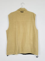 Load image into Gallery viewer, Retro 90s reversible black &amp; beige combo vest gilet
