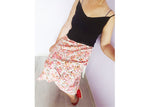 Load image into Gallery viewer, Vintage 90s minimalist flower print pastel skirt
