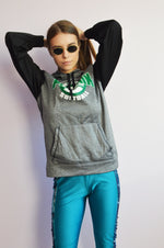 Load image into Gallery viewer, Vintage 90s grey sweatshirt hoodie collage jumper
