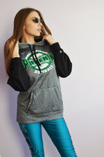 Load image into Gallery viewer, Vintage 90s grey sweatshirt hoodie collage jumper
