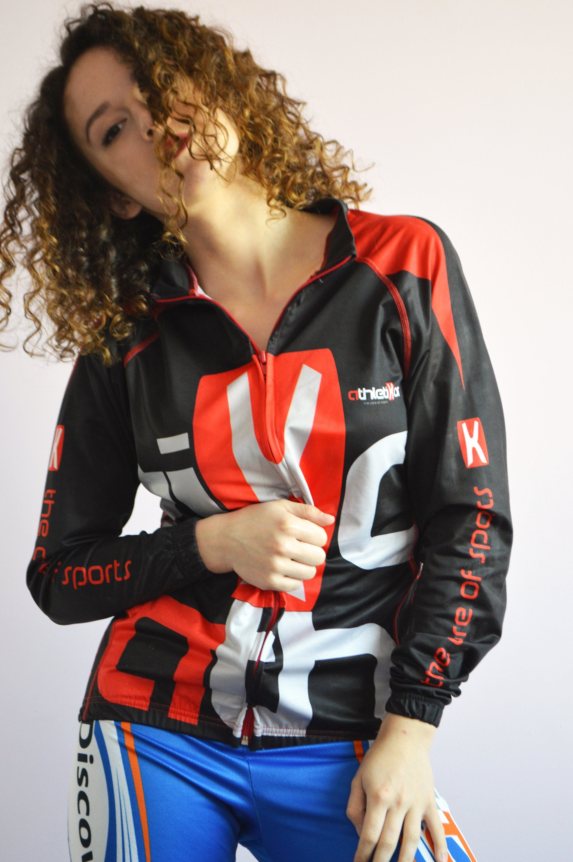 Vintage 90s sports logo print tracksuit jacket