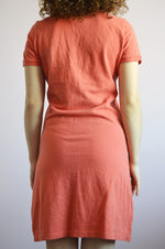 Load image into Gallery viewer, Vintage Y2K minimalist coral red mini polo dress
