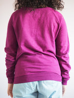 Load image into Gallery viewer, Vintage Y2K dog print slogan sweatshirt jumper in purple
