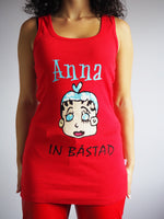 Load image into Gallery viewer, Vintage 90s  slogan &amp; logo print sleeveless top in red
