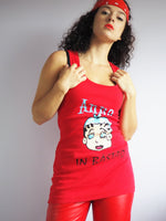 Load image into Gallery viewer, Vintage 90s  slogan &amp; logo print sleeveless top in red
