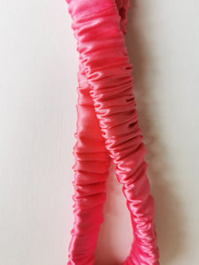 Handmade 100% SILK fuchsia pink Bath & SPA hair secure headband
