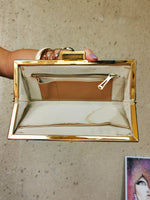 Load image into Gallery viewer, Vintage 80s beige leather small clutch bag
