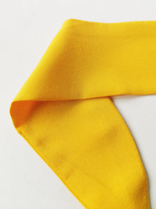 Handmade 100% Silk yellow hair secure headband