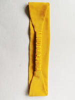 Load image into Gallery viewer, Handmade 100% Silk yellow hair secure headband
