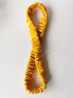 Load image into Gallery viewer, Handmade 100% Silk yellow solid Bath &amp; SPA hair secure headband
