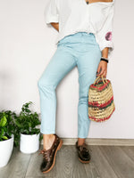 Load image into Gallery viewer, Vintage 90s baby blue chino trousers pants
