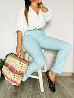 Load image into Gallery viewer, Vintage 90s baby blue chino trousers pants
