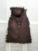 Load image into Gallery viewer, Vintage 90s animal print faux fur padded vest jacket
