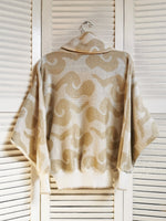 Load image into Gallery viewer, Vintage 90s shimmer knit roll neck jumper sweater
