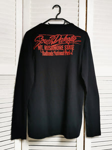 Vintage Y2K REPLAY black grunge long sleeve cotton jumper top
