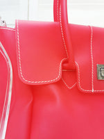 Load image into Gallery viewer, Vintage Y2K Kitsch pink silicone transparent hand bag
