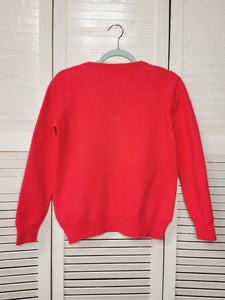Vintage 90s minimalist pink cashmere jumper