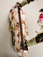 Load image into Gallery viewer, Vintage 90s brown butterfly beaded shoulder bag
