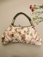 Load image into Gallery viewer, Vintage 90s brown butterfly beaded shoulder bag
