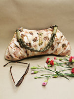 Load image into Gallery viewer, Vintage 90s brown butterfly beaded shoulder bag
