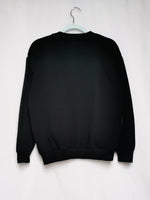 Load image into Gallery viewer, Vintage 90s black shimmer cat print sweatshirt jumper
