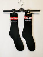 Load image into Gallery viewer, 90s vintage football gym athletic black long socks
