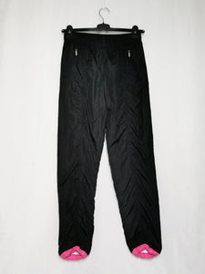 Vintage 90s black eggshell sports jogger trousers