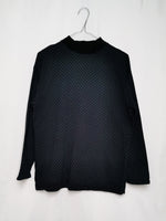 Load image into Gallery viewer, Vintage 90s off-black polka dot crew sweatshirt jumper
