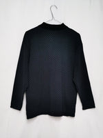 Load image into Gallery viewer, Vintage 90s off-black polka dot crew sweatshirt jumper
