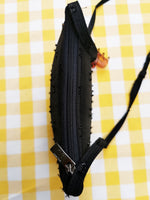 Load image into Gallery viewer, Vintage 90s black shimmer mini long handle shoulder bag
