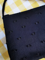 Load image into Gallery viewer, Vintage 90s black shimmer mini long handle shoulder bag
