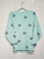 Load image into Gallery viewer, Vintage 90s baby blue polka dot roses print sweatshirt
