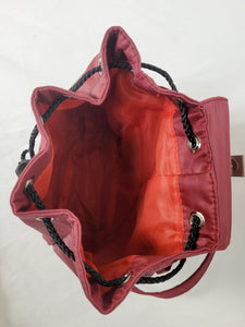 Vintage 00s Y2K vine red small backpack bag