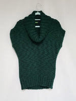 Load image into Gallery viewer, Vintage 90s green knitted high neck vest sleeveless jumper
