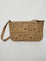 Load image into Gallery viewer, Vintage 90s brown laser cut small shoulder bag
