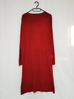 Load image into Gallery viewer, Vintage 90s red long tie up knitted cardigan top
