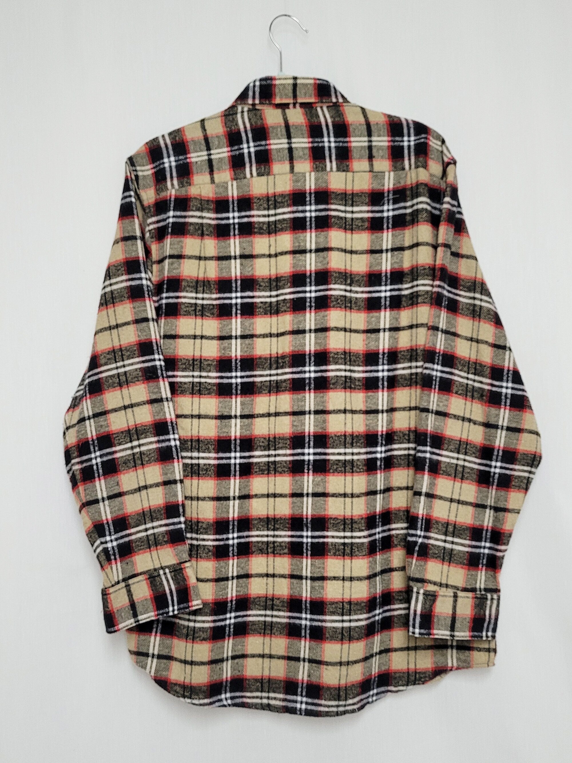 Vintage 90s menswear tartan unisex oversize shirt top