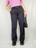 Load image into Gallery viewer, Vintage 90s dark grey smart straight pants
