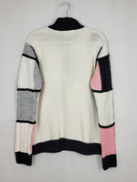 Load image into Gallery viewer, Vintage 90s color block menswear oversized jumper top
