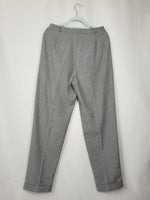 Load image into Gallery viewer, Vintage 90s monochrome dogtooth high waist smart pants
