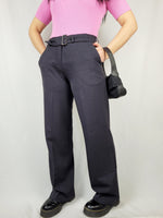 Load image into Gallery viewer, Vintage 90s dark grey smart straight pants
