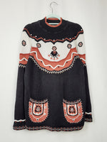 Load image into Gallery viewer, Vintage 90s Fair isle abstract print knitted jumper top
