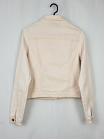 Load image into Gallery viewer, Vintage 00s light pastel pink jeans button down jacket
