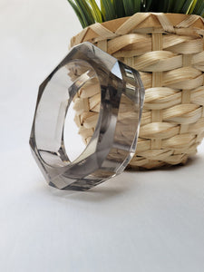 Y2K vintage plastic clear geometrical bracelet