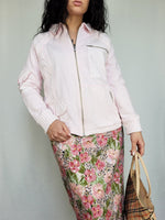 Load image into Gallery viewer, Vintage 90s pastel pink zipped jumper cardigan
