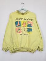 Load image into Gallery viewer, Vintage 90s light green graphic print oversized sweatshirt
