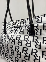 Load image into Gallery viewer, Vintage 00s Y2K white monogram print shoulder bag
