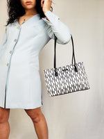 Load image into Gallery viewer, Vintage 00s Y2K white monogram print shoulder bag
