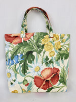 Load image into Gallery viewer, Vintage 90s floral print square small tote bag
