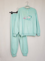 Load image into Gallery viewer, 90s vintage pastel sportswear jumper &amp; pants suit set
